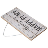 Decorative Wooden Sign Novel Waterproof Table Sign Hanging Decoration with Happy Place for Courtyard In Australia - Darrahopens