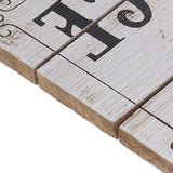 Decorative Wooden Sign Novel Waterproof Table Sign Hanging Decoration with Happy Place for Courtyard