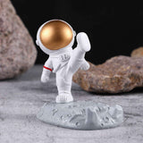 Cute Cartoon Cell Phone Stand Synthetic Resin Desktop Astronaut Ornament for Home Office Car Decor Kung Fu Astronaut Cell Phone Bracket (Gold) In Australia - Darrahopens