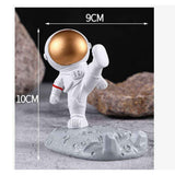 Cute Cartoon Cell Phone Stand Synthetic Resin Desktop Astronaut Ornament for Home Office Car Decor Kung Fu Astronaut Cell Phone Bracket (Gold) In Australia - Darrahopens