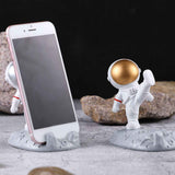 Cute Cartoon Cell Phone Stand Synthetic Resin Desktop Astronaut Ornament for Home Office Car Decor Kung Fu Astronaut Cell Phone Bracket (Gold) In Australia - Darrahopens