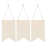 48Pcs Unfinished Hanging Wood Sign Poplar Plywood Blank Wooden Plaque with Ropes for Pyrography Painting Writing