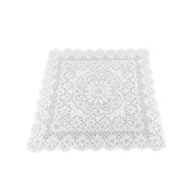 Lace Tablecloth Hollow Pattern Soft Comfortable Simple Lace Decorative Background Cloth for Home Cafe White Lace 60x60cm In Australia - Darrahopens
