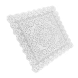 Lace Tablecloth Hollow Pattern Soft Comfortable Simple Lace Decorative Background Cloth for Home Cafe White Lace 60x60cm In Australia - Darrahopens