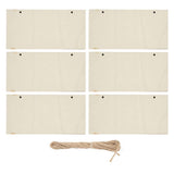 6pcs Blank Wooden Plaque Rectangle Decorative DIY Unfinished Wood Sign with Holes for Coffee Shop In Australia - Darrahopens