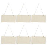6pcs Blank Wooden Plaque Rectangle Decorative DIY Unfinished Wood Sign with Holes for Coffee Shop In Australia - Darrahopens
