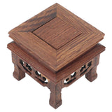 Wooden Display Stand Squared Stable Retro Style Durable Wood Widely Used Wooden Riser for Plant Teapot Jewelry In Australia - Darrahopens