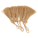 6Pcs Natural Jute Tassels Simple Rustic Style Natural Jute Widely Used Bookmark Tassels for Jewelry Curtain Craft In Australia - Darrahopens