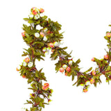 Artificial Roses Foliage Garland Hanging Guide Plastic Flower Vine Suspended Ceiling Decoration Champagne In Australia - Darrahopens