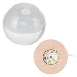 Darrahopens Home & Garden > Lighting > Night Lights & Ambient Lighting Crystal Ball Night Light Wired Button Switch Round 3D Decorative Crystal Ball with Base for Home Galactic System Warm Light In Australia - Darrahopens