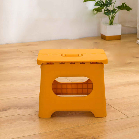 Folding Step Stool Portable Strong Space Saving Plastic Footstool for Adults and Kids Yellow In Australia - Darrahopens