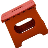 Folding Step Stool Portable Strong Space Saving Plastic Footstool for Adults and Kids Vintage Red