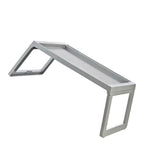 Laptop Bed Desk PP Folding Simple Downward Grooved Design Lap Desk Bed Table with Charging Hole for Bedroom Dorm Grey 68x35.8x27.5cm In Australia - Darrahopens