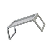 Laptop Bed Desk PP Folding Simple Downward Grooved Design Lap Desk Bed Table with Charging Hole for Bedroom Dorm Grey 68x35.8x27.5cm In Australia - Darrahopens