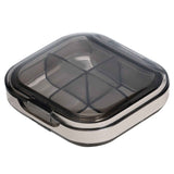 Portable Mini Pill Case Travel Dispensing Pill Organizer Household Food Grade Sealed Storage Medicine Box Small Transparent Black In Australia - Darrahopens