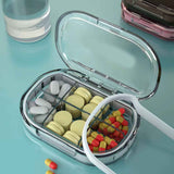 Portable Mini Pill Case Travel Dispensing Pill Organizer Household Food Grade Sealed Storage Medicine Box Big Transparent White In Australia - Darrahopens