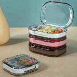 Portable Mini Pill Case Travel Dispensing Pill Organizer Household Food Grade Sealed Storage Medicine Box Big Transparent White In Australia - Darrahopens
