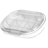 Portable Mini Pill Case Travel Dispensing Pill Organizer Household Food Grade Sealed Storage Medicine Box Big Transparent White In Australia - Darrahopens