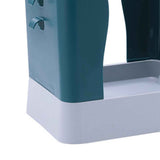 Plastic Garbage Can Expandable Trash Bag Holder Large Capacity for Kitchen Bathroom Blue Gray In Australia - Darrahopens
