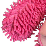 Floor Slippers Lazy Open Toed Mop Slipper Home Use Soft Pure Color Cleaning Slipper Pink M 39-41 In Australia - Darrahopens