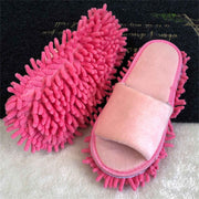 Floor Slippers Lazy Open Toed Mop Slipper Home Use Soft Pure Color Cleaning Slipper Pink M 39-41 In Australia - Darrahopens