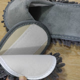 Floor Slippers Lazy Open Toed Mop Slipper Home Use Soft Pure Color Cleaning Slipper Grey M 39-41 In Australia - Darrahopens