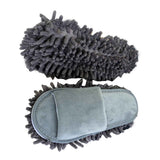Floor Slippers Lazy Open Toed Mop Slipper Home Use Soft Pure Color Cleaning Slipper Grey M 39-41 In Australia - Darrahopens