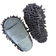 Floor Slippers Lazy Open Toed Mop Slipper Home Use Soft Pure Color Cleaning Slipper Grey M 39-41 In Australia - Darrahopens