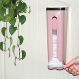 2PCS Wall Mounted Garbage Bag Storage Rack Back Adhesive Organizer Professional for Kitchen Pink 31x10x10cm / 12.2x3.9x3.9in In Australia - Darrahopens