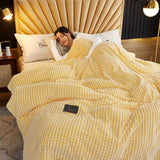 Air Conditioner Quilt Double Sided Soft Comfortable Cat Feeling Cut Flowers Portable Summer Cool Blanket for Office Sofa lemon Yellow 70x100cm/27.6x39.4in In Australia - Darrahopens