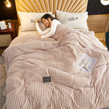 Air Conditioner Quilt Double Sided Soft Comfortable Cat Feeling Cut Flowers Portable Summer Cool Blanket for Office Sofa Khaki 70x100cm/27.6x39.4in In Australia - Darrahopens