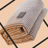 Air Conditioner Quilt Double Sided Soft Comfortable Cat Feeling Cut Flowers Portable Summer Cool Blanket for Office Sofa Khaki 70x100cm/27.6x39.4in In Australia - Darrahopens