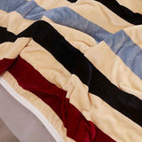 Throw Blanket Cartoon Pattern Thickened Air Conditioning Blanket for Home Bedroom Office Travel Stripes 150x200cm / 59.1x78.7in In Australia - Darrahopens