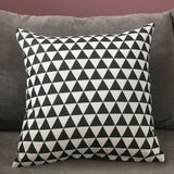 Home Pillow Case Sofa Cushion Accessories Linen Nordic Style Daily Use Home Textiles Black Triangle 45x45 In Australia - Darrahopens
