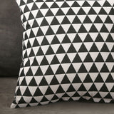 Home Pillow Case Sofa Cushion Accessories Linen Nordic Style Daily Use Home Textiles Black Triangle 45x45 In Australia - Darrahopens