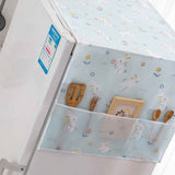 Refrigerator Dust Cover PEVA Home Water and Oil Proofing Refrigerator Cover Towel for Kitchen Rabbit 130x55cm/51.2x21.7in In Australia - Darrahopens