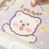 Cute Bathroom Mat Minimalist Water Absorption Skid Resistant Bath Quick Dry Floor Mat for Home Light Up Bear 50X80cm / 19.7x31.5in In Australia - Darrahopens
