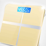Digital Weight Scale Tempered Glass Smart Accurate Measurement Digital Weight Scale for Home Use Luxury Gold Color 26x26cm / 10.2x10.2in Battery Model In Australia - Darrahopens