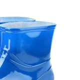 Womens Rain Boots Fashion Antiskid Short Rain Boot Round Head Radian PVC Plastic Rain Boots Blue 38 In Australia - Darrahopens