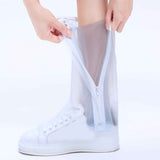 Rain Shoe Covers Waterproof Rainproof Tall Shoe Cover Antiskid Wear Resistant Rain Shoe Protector High Top White XL In Australia - Darrahopens