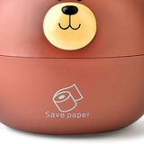 Tissue Holder PP Nordic Bear Shape Multifunctional Tissue Box Home Decoration for Desktop Table Living Room Brown In Australia - Darrahopens