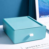 Desktop Storage Box Drawer Design Strong Load Bearing Stackable Desktop Organizer Storage Box for Stationery Green In Australia - Darrahopens