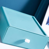 Desktop Storage Box Drawer Design Strong Load Bearing Stackable Desktop Organizer Storage Box for Stationery Green In Australia - Darrahopens