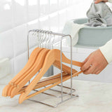 Clothes Hanger Holder Stainless Steel Hanger Storage Rack Sturdy Hanger Stacker for Bedroom Balcony Stainless Steel Color In Australia - Darrahopens