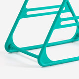 Hanger Storage Rack PP Triangular Rounded Design Shelf Multifunctional Organizer Green
