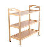 Multi Layer Shoe Rack Thicken Bamboo Large Capacity Durable Shoe Storage Rack for Bedroom Dormitory 3 Layers, 50cm/19.7in Length In Australia - Darrahopens