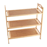 Multi Layer Shoe Rack Thicken Bamboo Large Capacity Durable Shoe Storage Rack for Bedroom Dormitory 3 Layers, 50cm/19.7in Length In Australia - Darrahopens