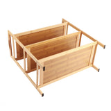 Multi Layer Shoe Rack Thicken Bamboo Large Capacity Durable Shoe Storage Rack for Bedroom Dormitory 3 Layers, 50cm/19.7in Length