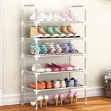 Multi Layer Shoe Rack Plastic Stackable Breathable Strong Compression Capability Shoe Storage Rack for Student Dormitory 5 Layers In Australia - Darrahopens