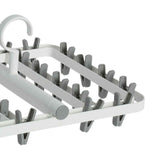 Drying Rack Foldable Matrix Hanging Point 24 Clips Household Drying Rack for Socks Underwear Panties White Grey In Australia - Darrahopens